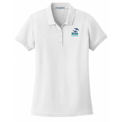 LK12 Ladies Pique Polo White