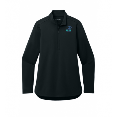 LK12 Ladies 1/4 Zip Black