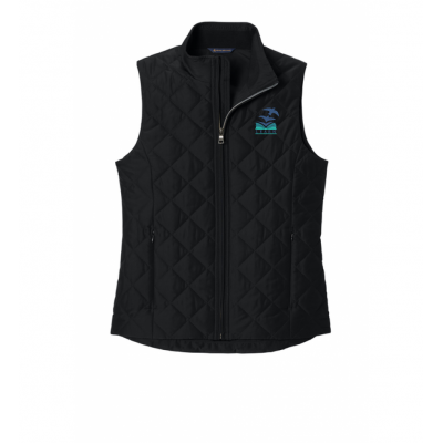 LK12 Ladies Quilted Vest Black