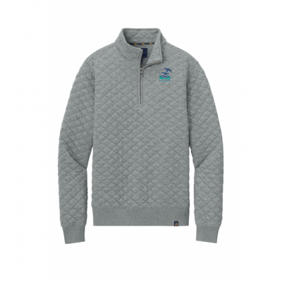 LK12 Diamond Quilted 1/4 Zip Grey