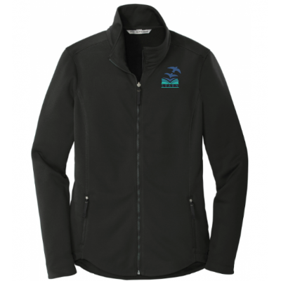 LK12 Ladies Smooth Fleece Jacket Black