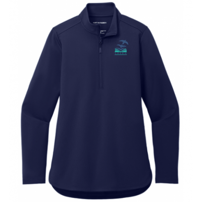 LK12 Ladies 1/4 Zip Navy