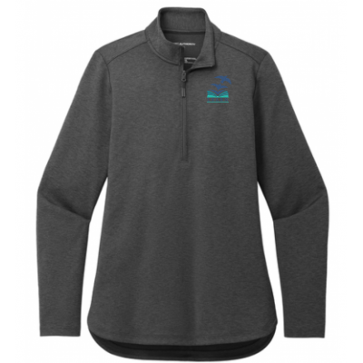 LK12 Ladies 1/4 Zip Grey