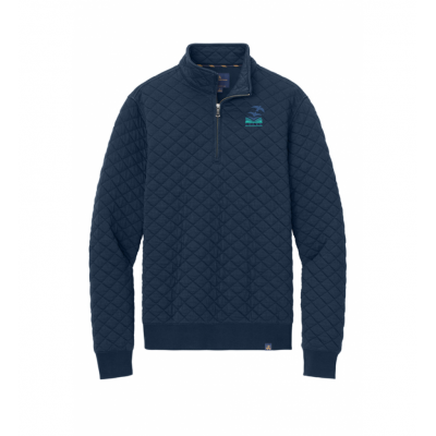 LK12 Diamond Quilted 1/4 Zip Navy