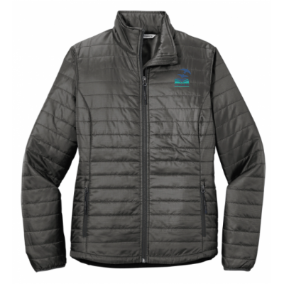 LK12 Ladies Puffy Jacket Grey