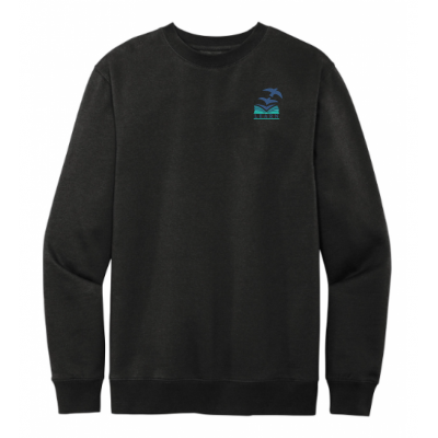 LK12 Unisex Fleece Crewneck Black