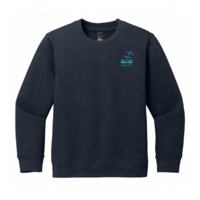 LK12 Unisex Fleece Crewneck Navy