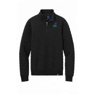 LK12 Diamond Quilted 1/4 Zip Black