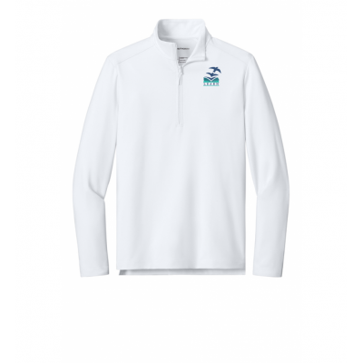 LK12 1/4 Zip White