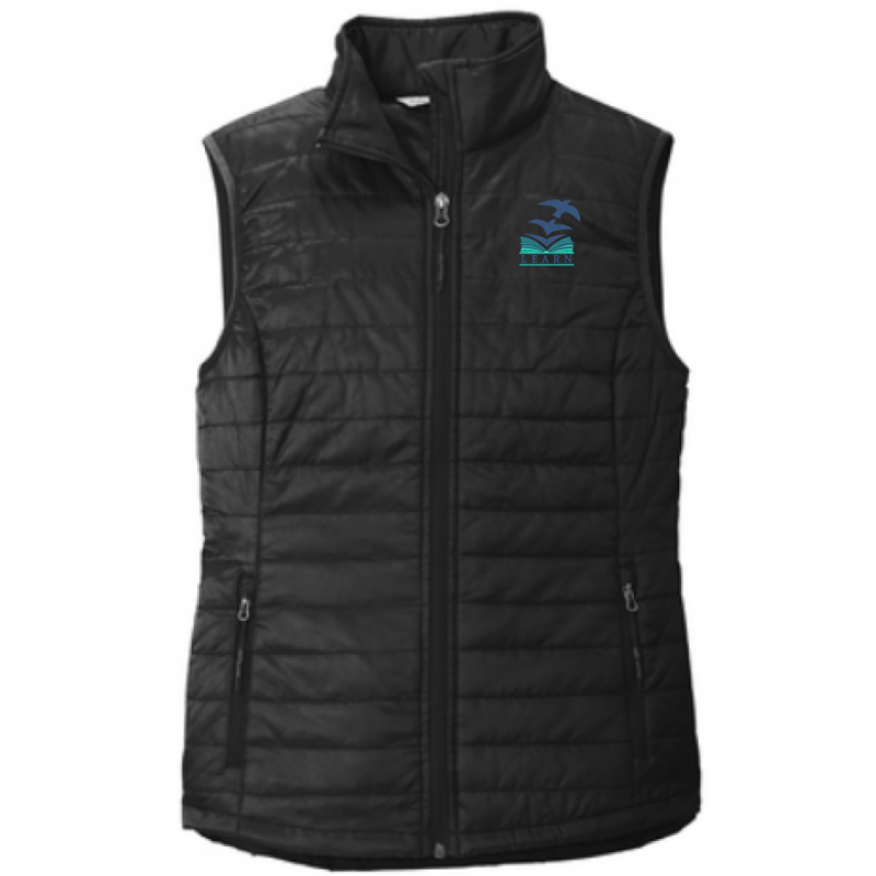 LK12 Ladies Puffy Vest Black