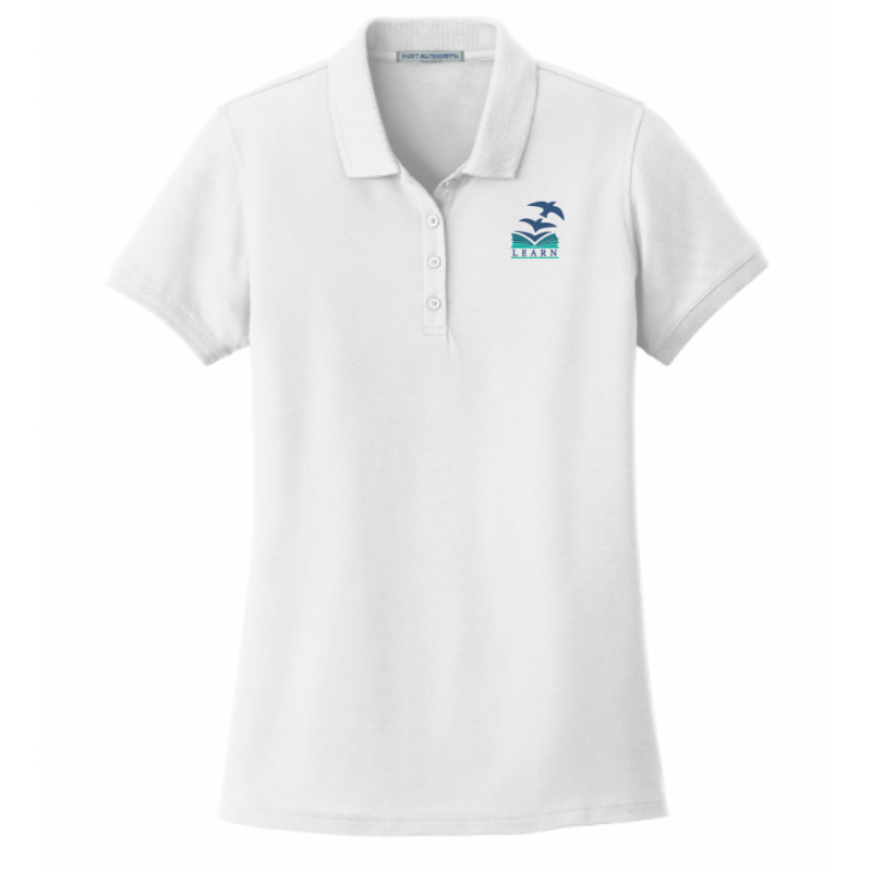 LK12 Ladies Pique Polo White