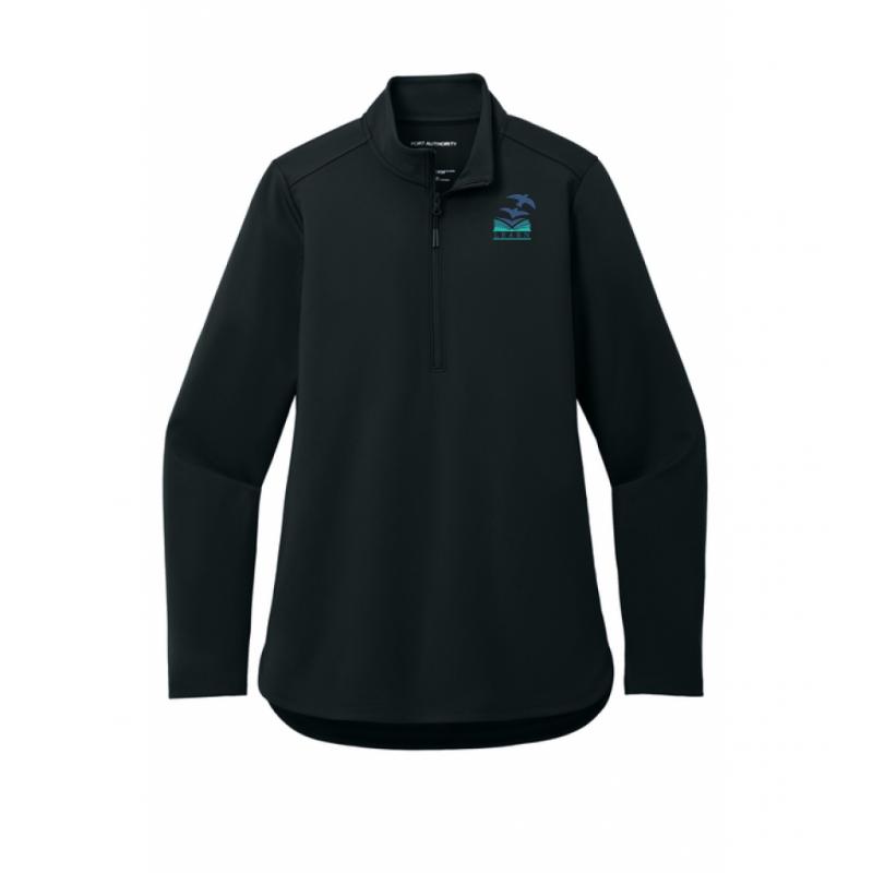 LK12 Ladies 1/4 Zip Black