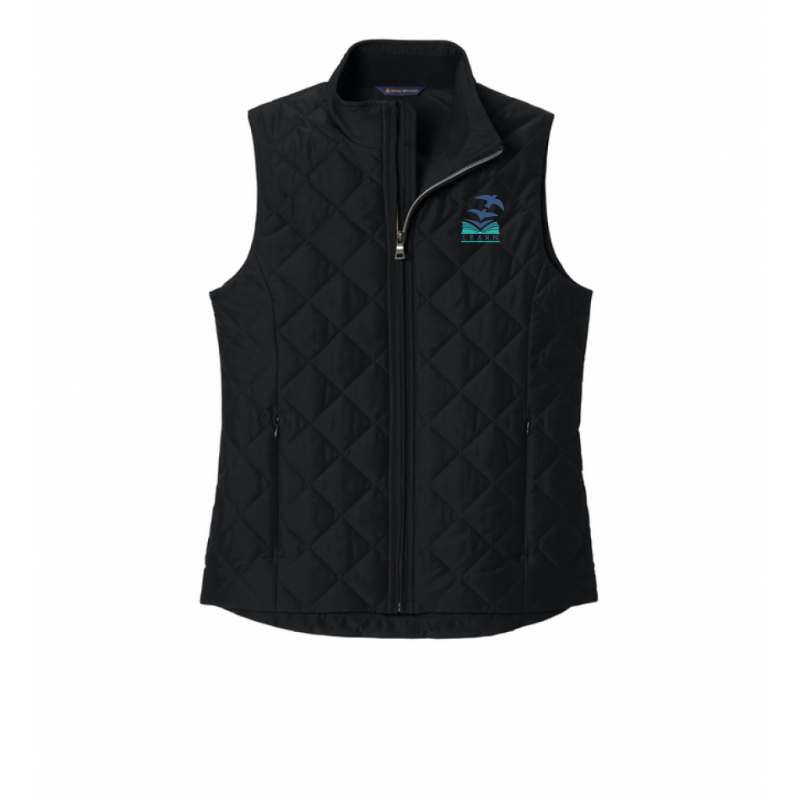 LK12 Ladies Quilted Vest Black