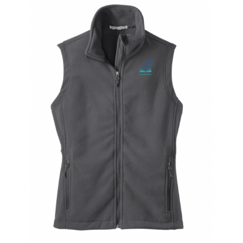 LK12 Ladies Fleece Vest Grey