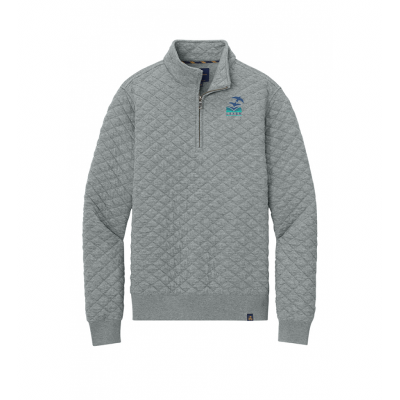 LK12 Diamond Quilted 1/4 Zip Grey