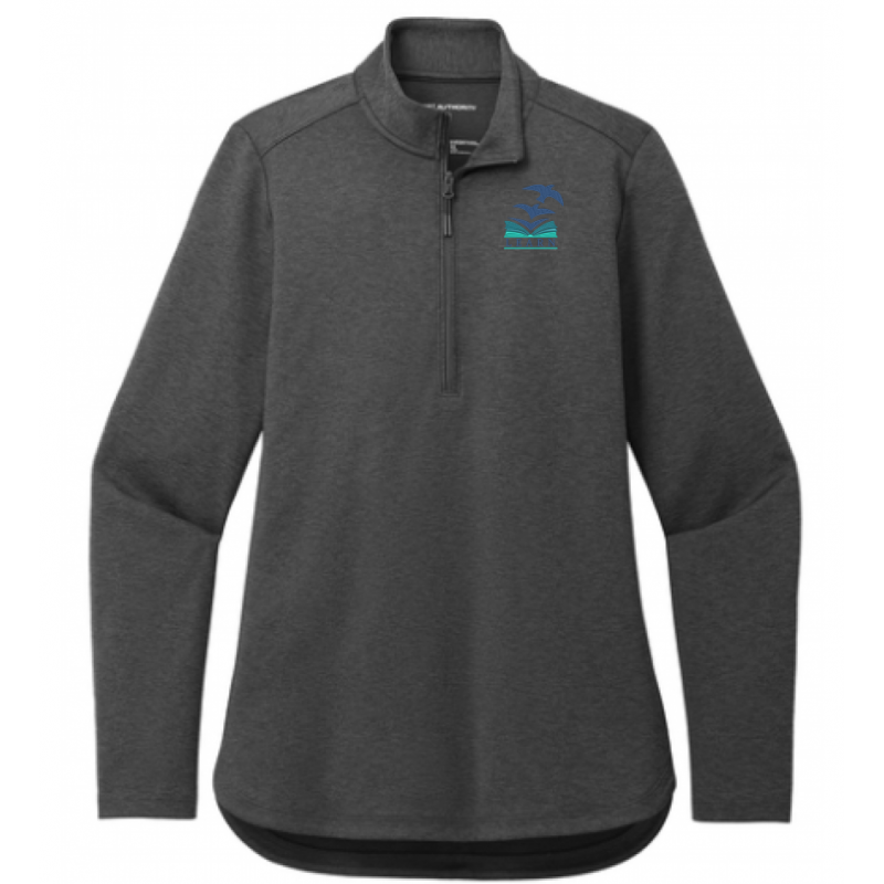 LK12 Ladies 1/4 Zip Grey