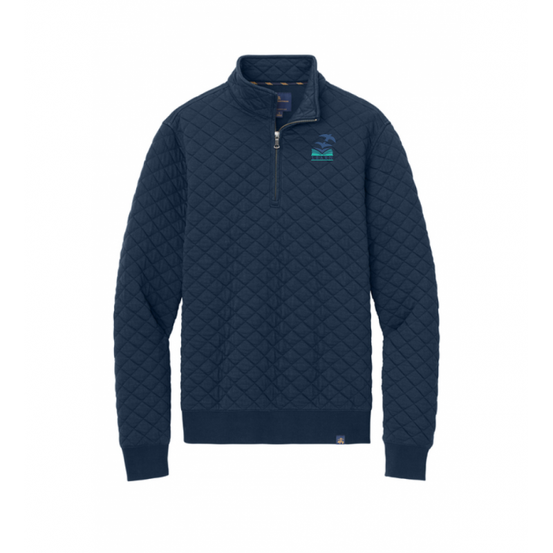 LK12 Diamond Quilted 1/4 Zip Navy
