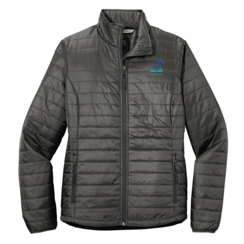 LK12 Ladies Puffy Jacket Grey