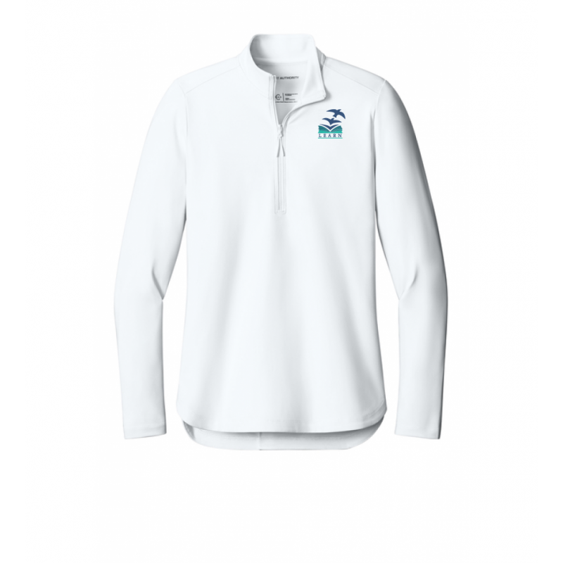 LK12 Ladies 1/4 Zip White