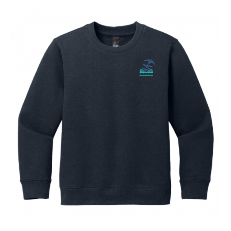 LK12 Unisex Fleece Crewneck Navy