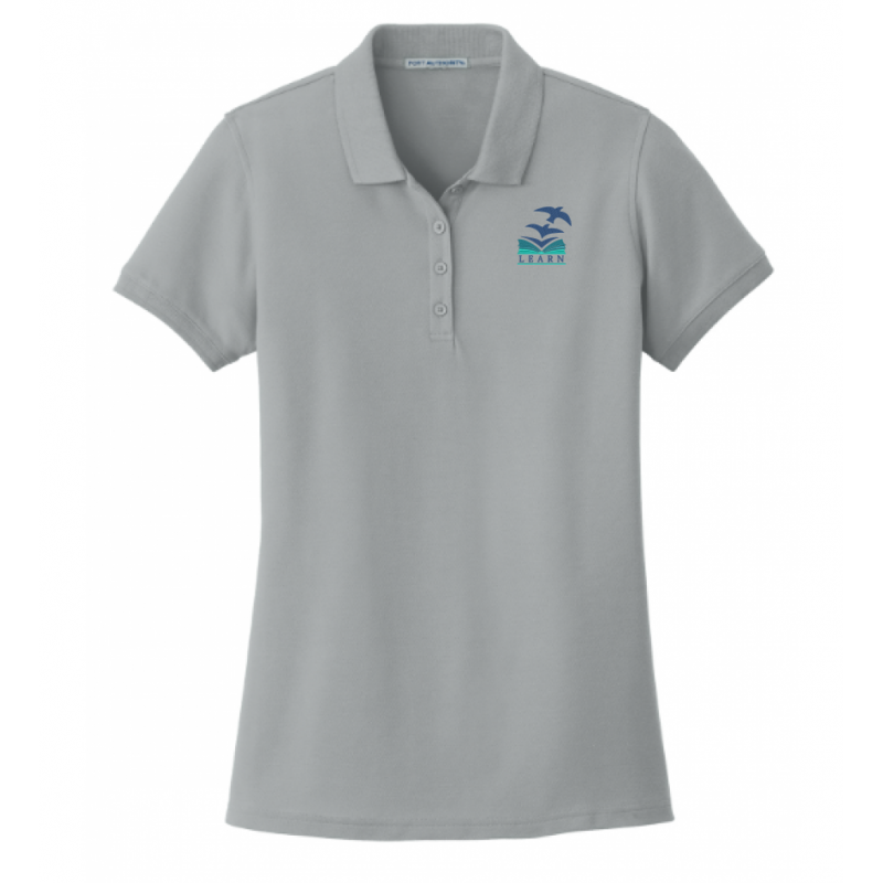 LK12 Ladies Pique Polo Grey