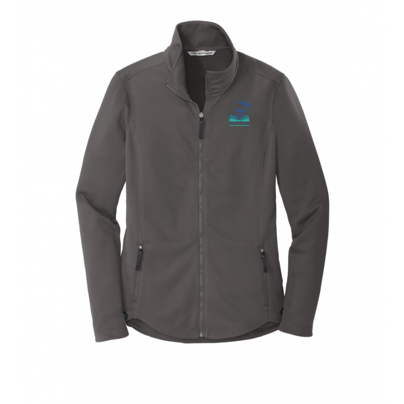LK12 Ladies Smooth Fleece Jacket Grey