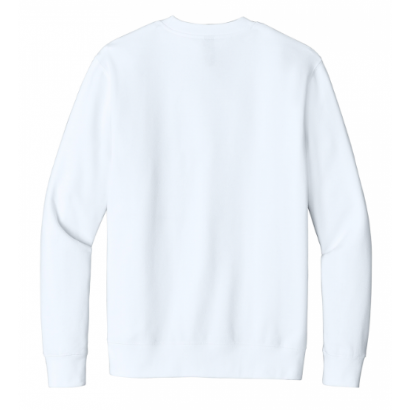 LK12 Unisex Fleece Crewneck White