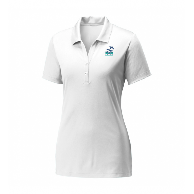 LK12 Ladies Sport-Tek Polo White