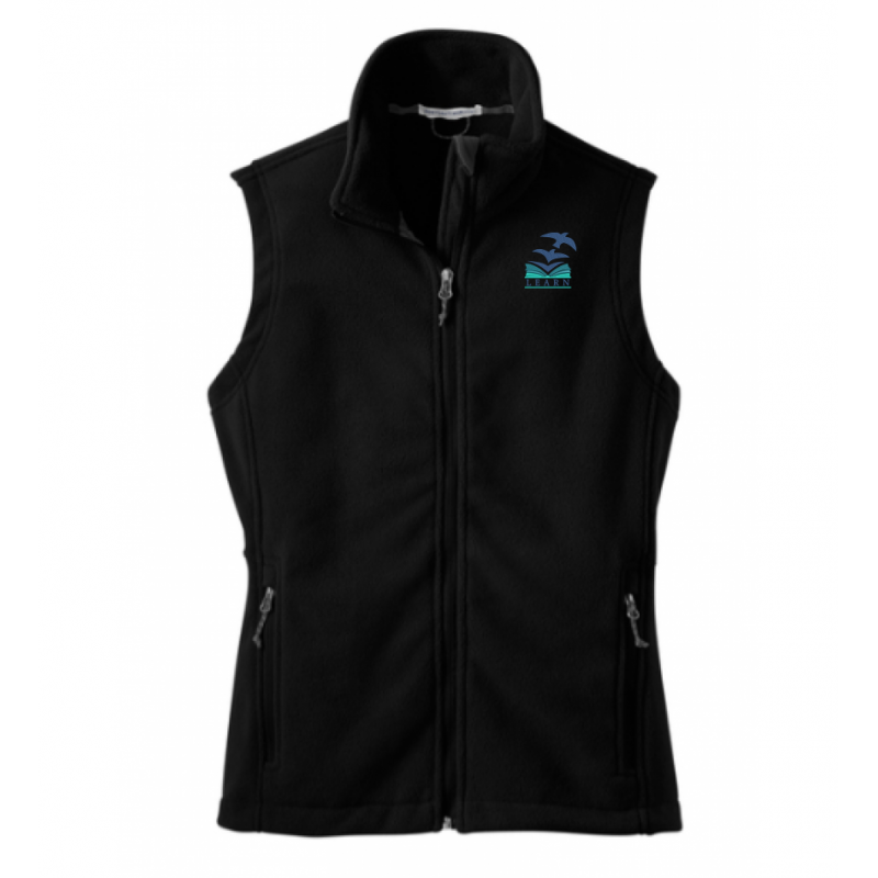 LK12 Ladies Fleece Vest Black