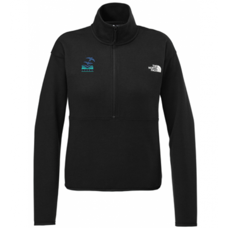 LK12 Women's 1/2 Zip Fleece Black